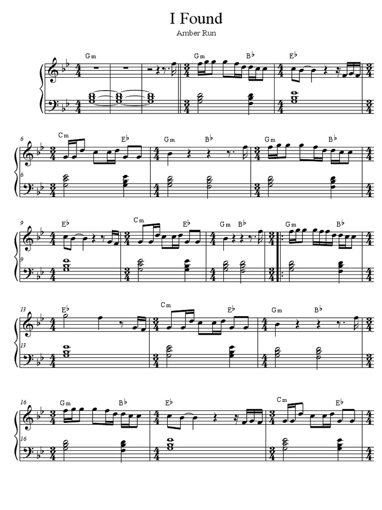 Amber Run - I Found | PDF