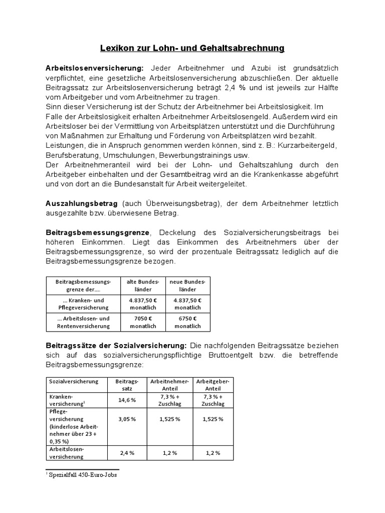 3 Lexikon Lohn Und Gehalt | PDF