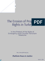 The Erosion of Property Rights in Turkey: Platform Peace & Justice