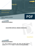 OAB 2a Fase - Aula sobre Usucapião Especial Urbana Individual