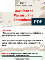 Quarter 1, Week 1, Day 2: Kawilihan Sa Pagsusuri NG Katotohanan