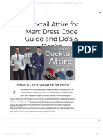 Cocktail Attire For Men - Dress Code Guide and Do's & Don'ts - Styles of Man