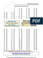 CTET 2011 Answer Key Paper I Set 03