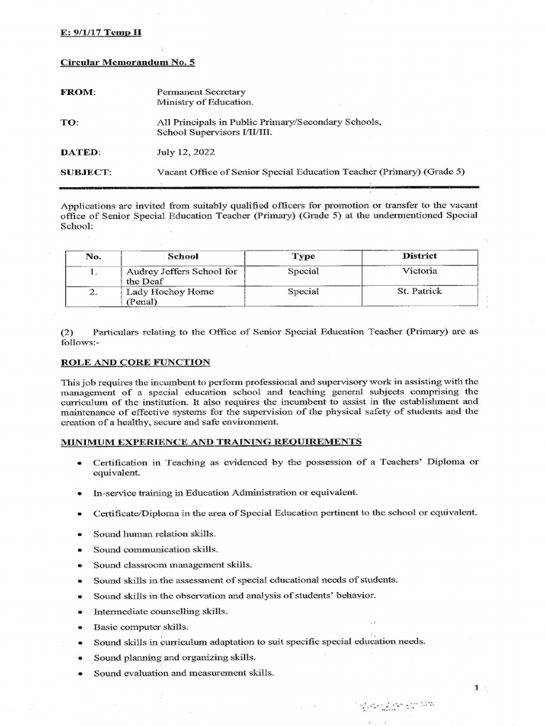 Circular Memo No 5 7 Pdf