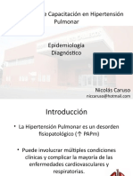 2° Jornadas de Capacitación en Hipertensión Pulmonar Epidemiología Diagnóstico