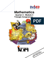 Mathematics: Quarter 3 - Module 3 Triangle Congruence
