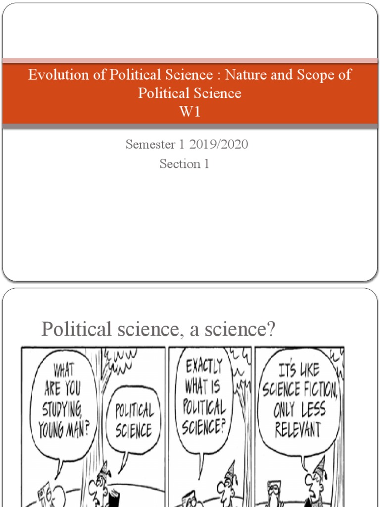 Evolution of Political Science Nature and Scope of Political Science
