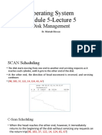 Operating System Module 5-Lecture 5: Disk Management