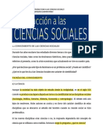 1.1 Conocimiento de Las Ciencias Sociales