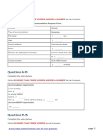 Questions 1-5: No More Than Three Words And/Or A Number No More Than Three Words And/Or A Number