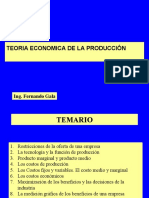 Teoría económica de la producción: restricciones, costos y maximización de beneficios