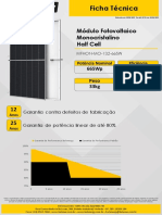 Modulo Fotovoltaico Monocristalino 132 Celulas 665W Belenergy