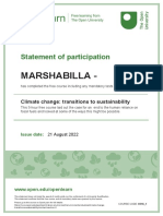 Climate Change: Transitions To Sustainability