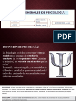 Nociones Generales de Psicología