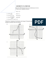 Activity 5 - Continuity of A Function