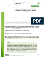 Comparative Evaluation of Fluoride Release From Two Different Glass Ionomer Cement and A Novel Calkasite Restorative Material An in Vitro Study