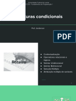 Estruturas Condicionais FundProg1