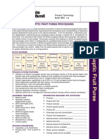 Aseptic Fruit Puree Processing: Process Technology Bullet 9821