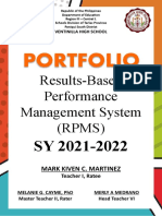 Portfolio: Results-Based Performance Management System (RPMS)