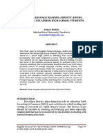 FL READING ANXIETY AMONG INDONESIAN EFL STUDENTS