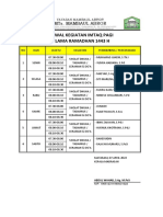 Jadwal Imtaq Pagi Ramadhan