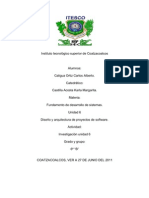 Unidad 6 Diseño y Arquitectura de Proyectos de Software