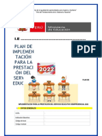 PLAN DE IMPLEMENTACIÓN A LA PRESENCIALIDAD-2022 (Llenado)