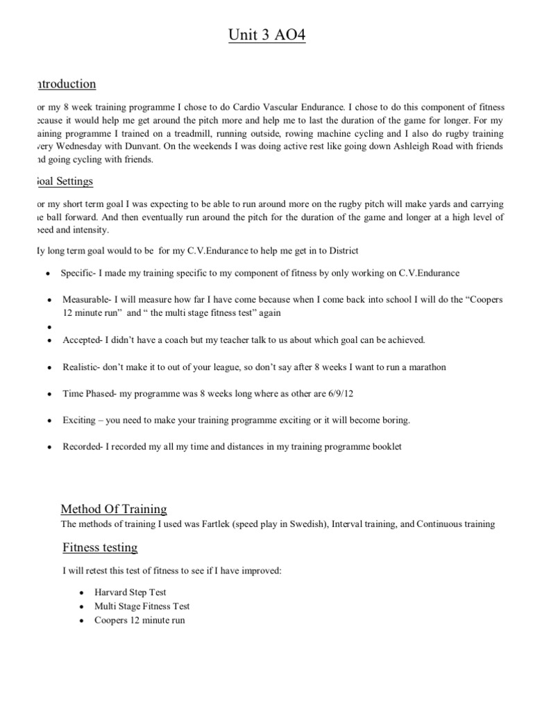 Unit 3 AO4 | PDF