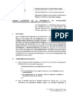 Denuncia Constitucional Contra La Fiscal de La Nación, Patricia Benavides (PL)