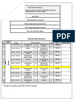 Jadual Perlawanan Sukan Riadah Sepak Takraw