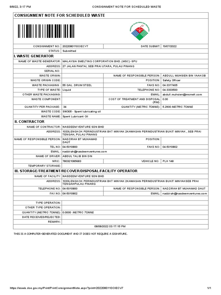 consignment-note-for-scheduled-waste-pdf-waste-economies