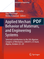 Applied Mechanics, Behavior of Materials, and Engineering Systems