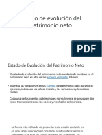 Estado de evolución del patrimonio neto