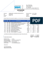 Cotizacion Inmobiliaria y Construcciones V&R Eirl