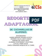 Recorte y Adaptación de Cucharillas de Aluminio.