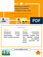 Antisiapatory Guidance Health Promotion Dan Seks Edukasi Pada Anak