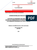 Departamento de Auditoría de Desempeño Trabajo Grupal