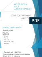 Universidad Regional de Guatemala Derecho Administrativo I: Licda. Edna Morales JULIO 2022