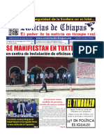 Periódico Noticias de Chiapas, Edición Virtual Martes 23 de Agosto de 2022