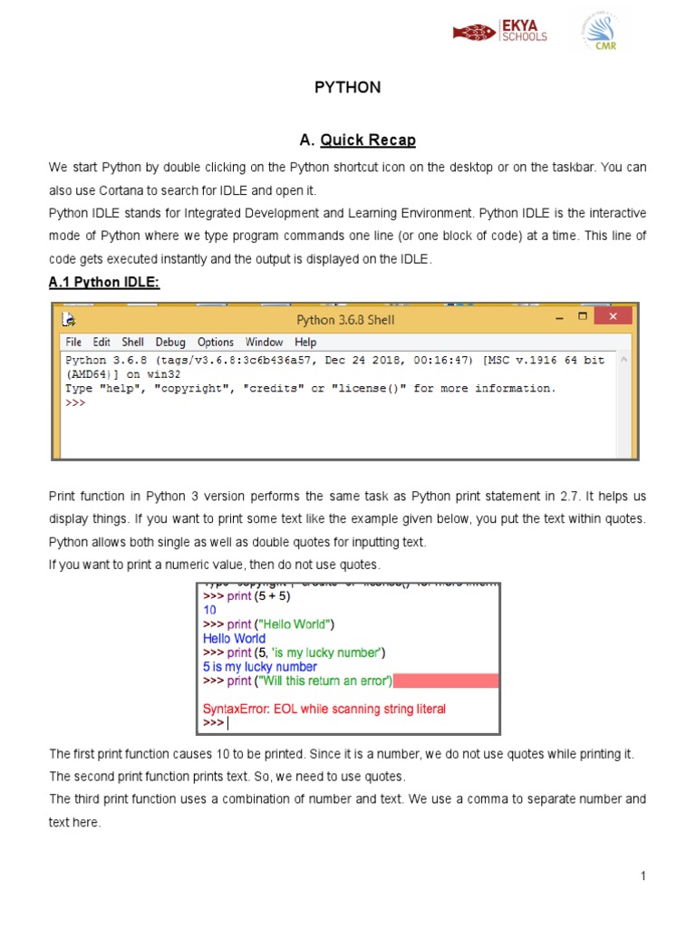 CS GR6 Python+Notes | PDF | Programming | Computer Program