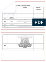 5° Calendario Evaluaciones Agosto