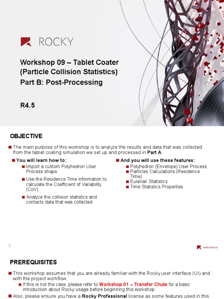 Tablet Coater Workshop: Post-Processing Guide | PDF | Statistics ...