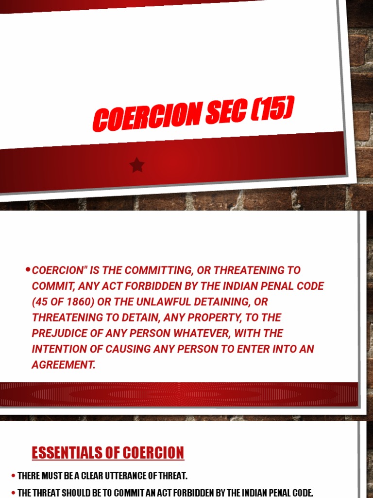 Presentation (1) 1 PDF Coercion Common Law