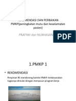 REKOMENDASI DAN PERBAIKAN PMKP (Peningkatan Mutu Dan Keselamatan Pasien