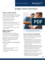 Chronic Wound Care Home Instructions Fact Sheet