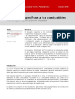 Normativa Vigente y Tipos de Impuestos Especificos A Los Combustibles