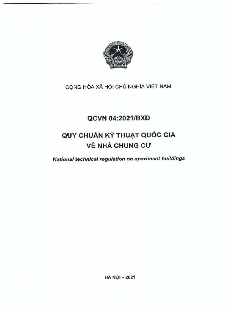 Fresh Look at 7A Qcvn 04 2021 Bxd National Technical Regulation On Apartment
