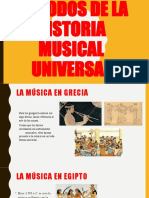 Periodos de La Historia Musical Universal