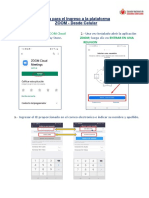 Guía para El Ingreso A La Plataforma ZOOM-Desde CELULAR