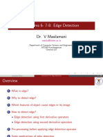 Lectures 6-7-8: Edge Detection: Dr. V Masilamani